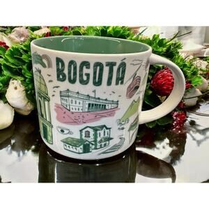 Starbucks Bogotá Been There Series 14oz Ceramic Coffee Mug | EUC
